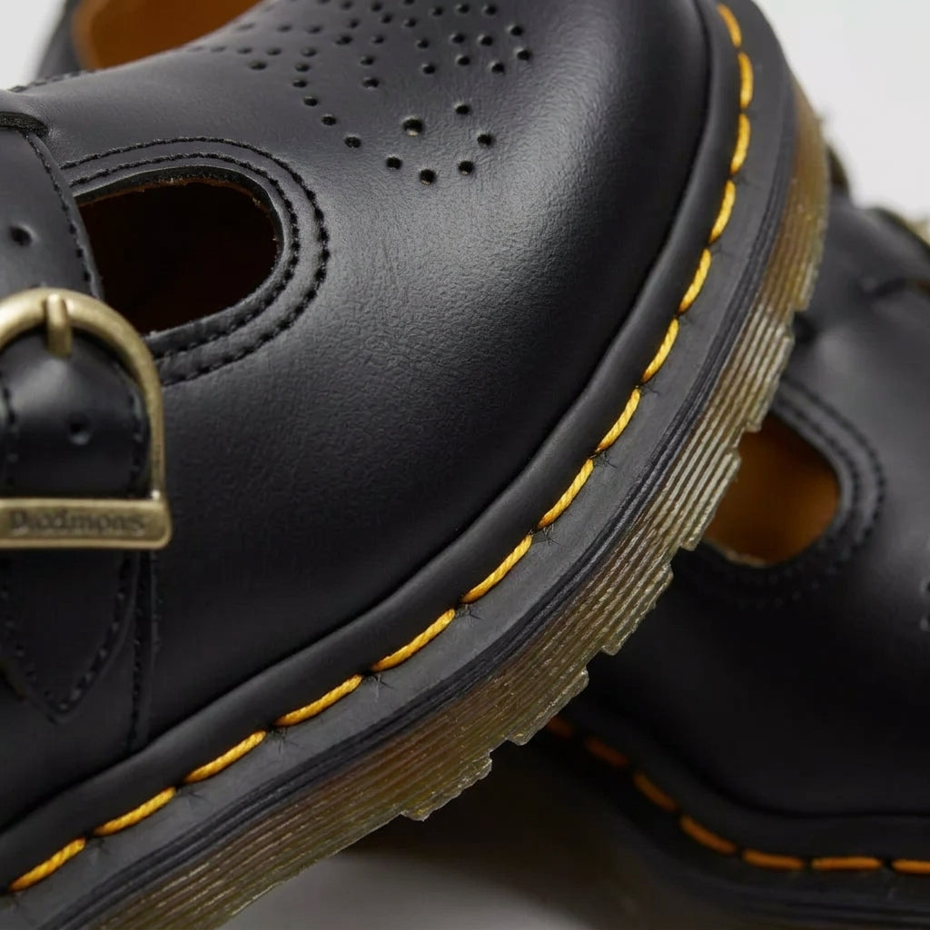 Limone Leather Mary Jane Flats