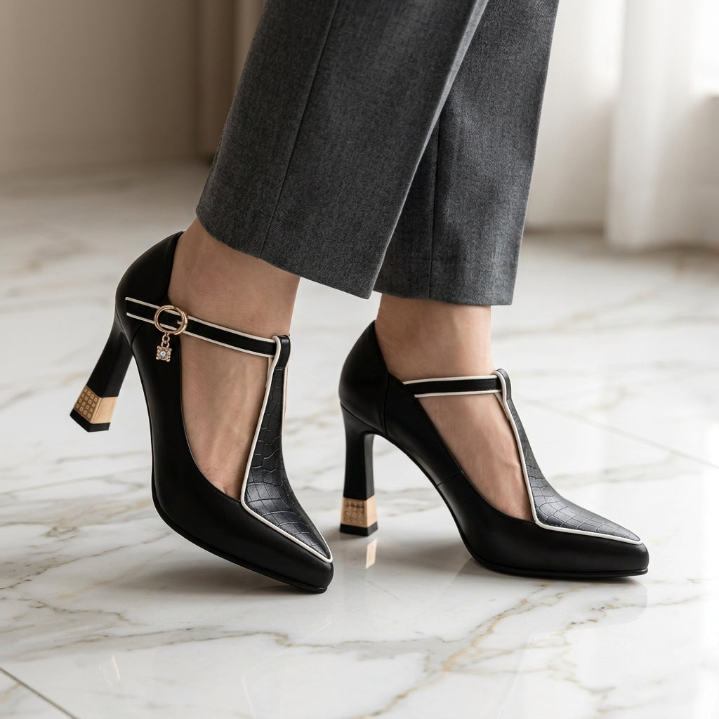 Vivienne Italian Leather Heels
