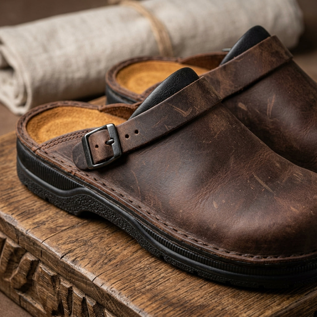 Loreto Leather Clogs
