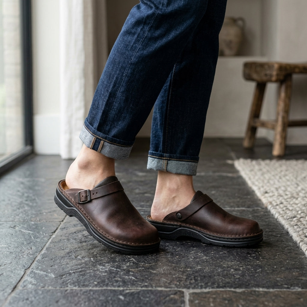 Loreto Leather Clogs
