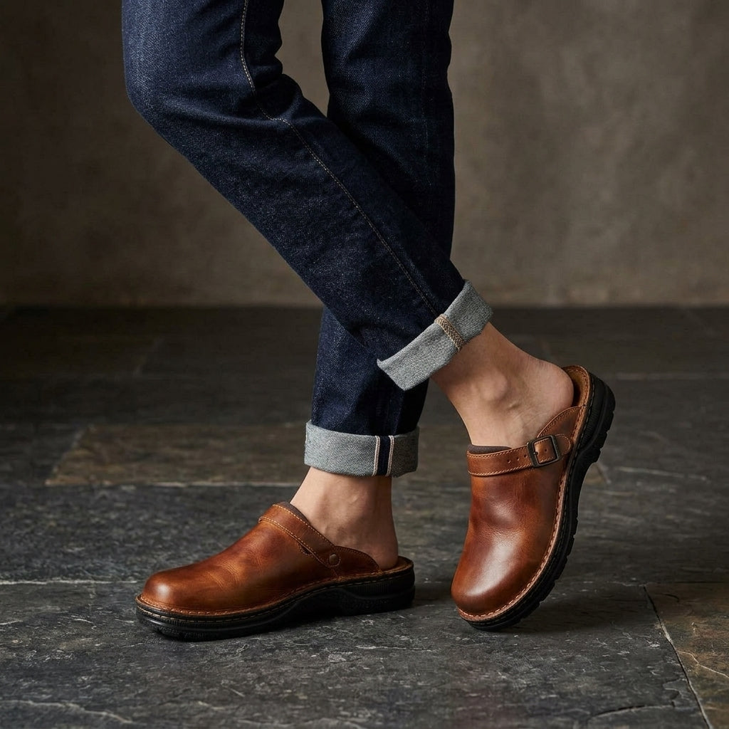 Loreto Leather Clogs