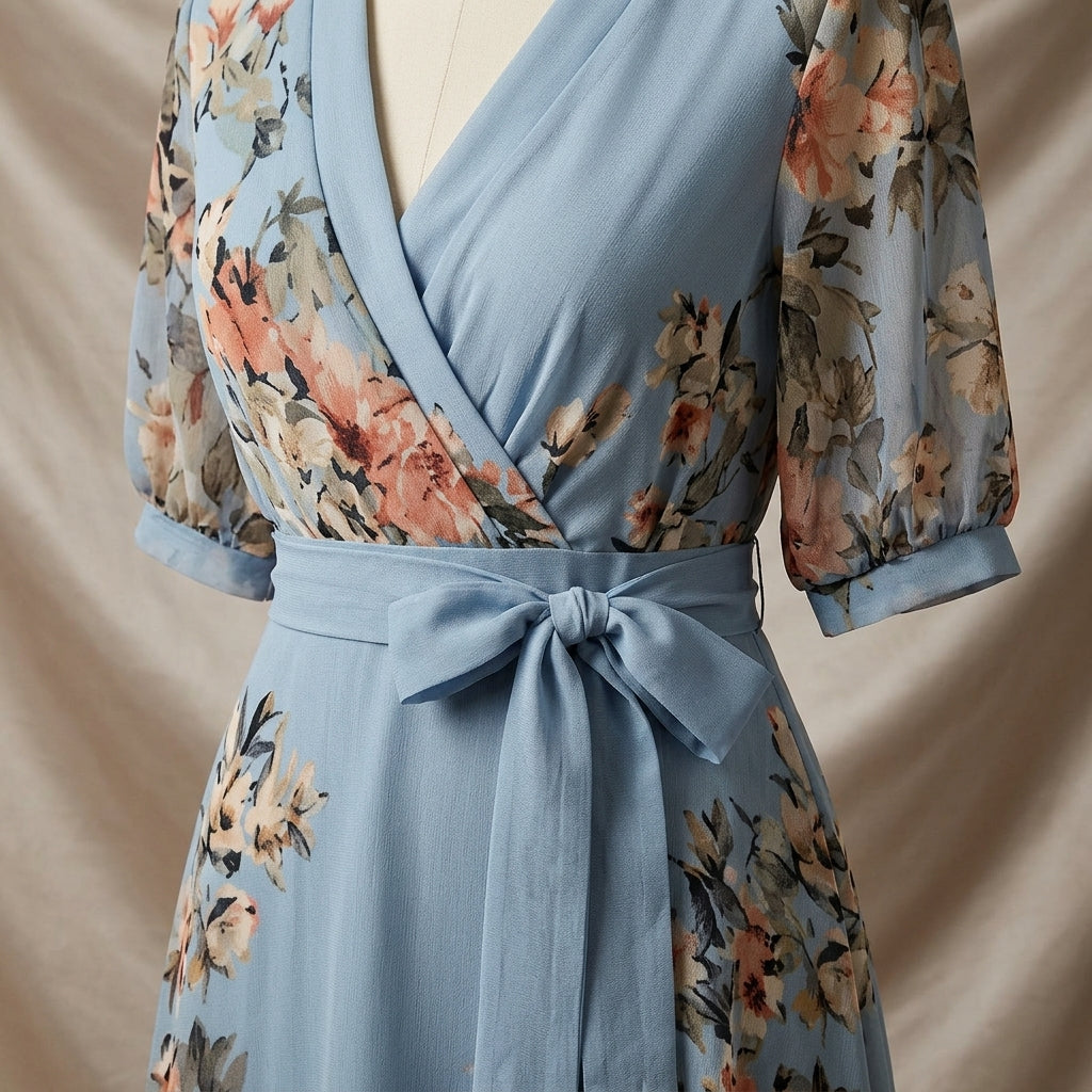 Milazzo Women's Floral V-Neck Midi Dress