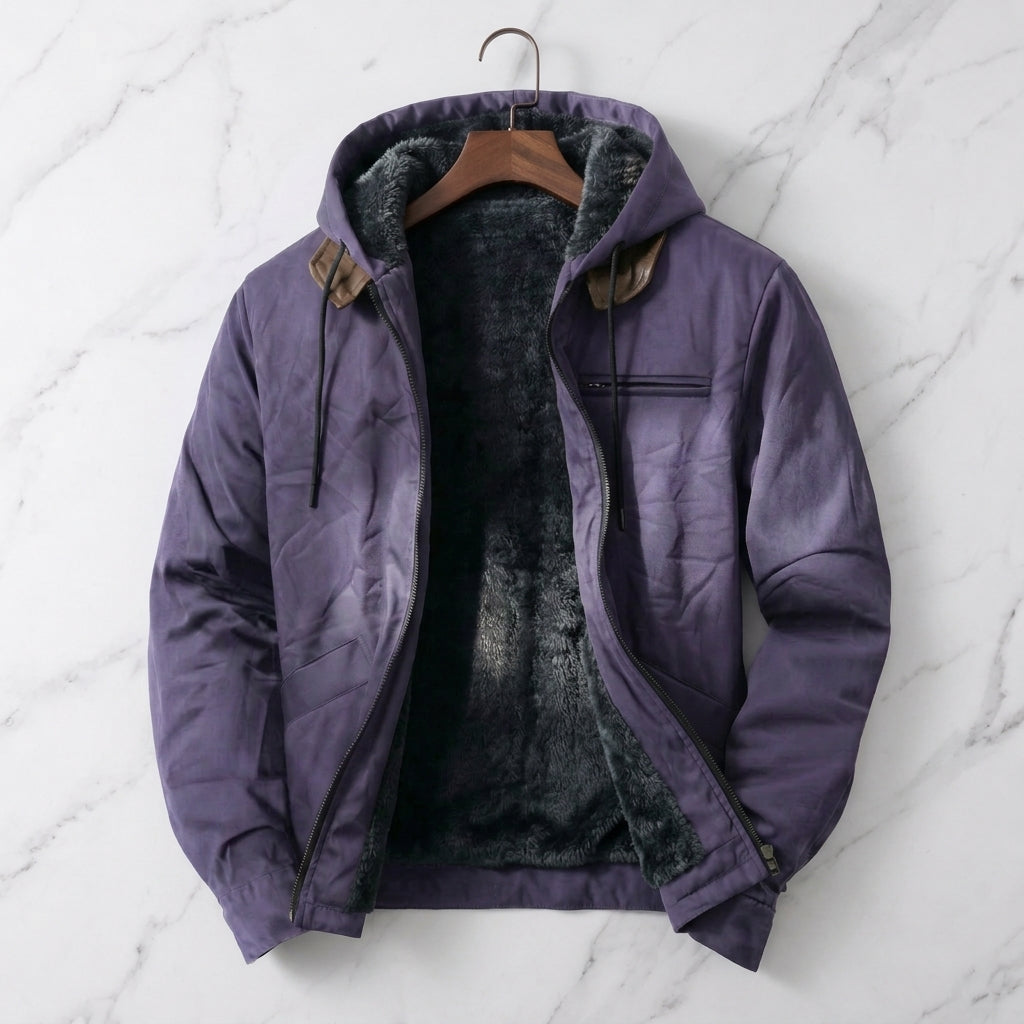La Morra Men's Fleece-Lined Hooded Jacket