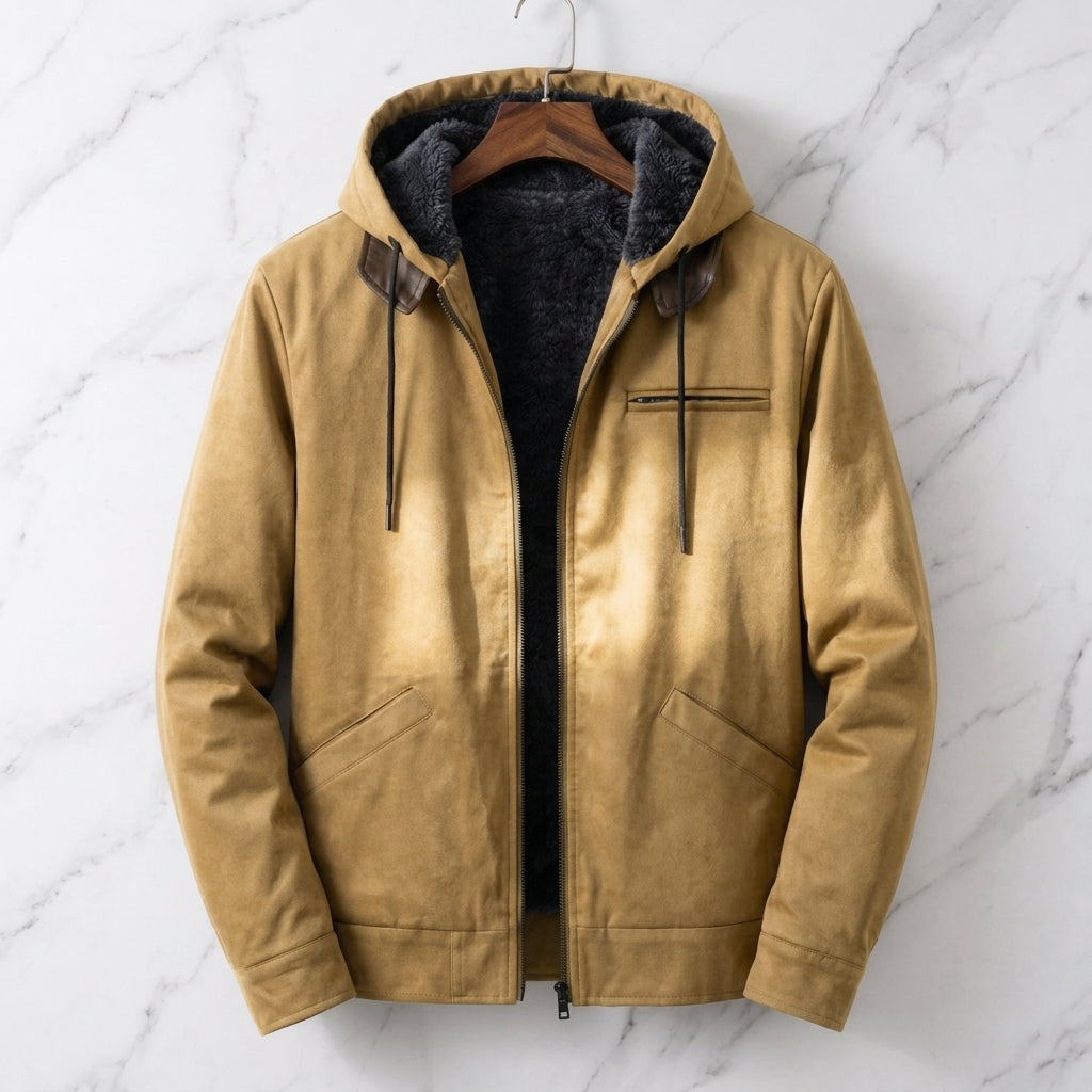 La Morra Men's Fleece-Lined Hooded Jacket