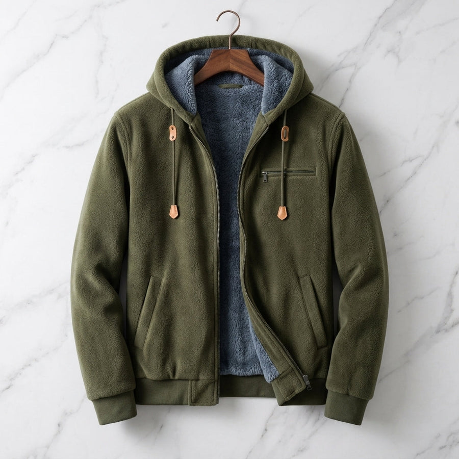 La Morra Men's Fleece-Lined Hooded Jacket