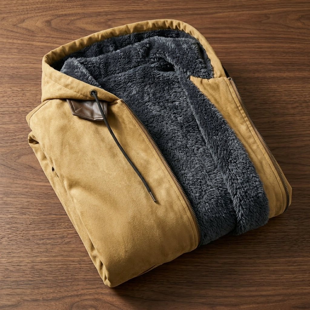 La Morra Men's Fleece-Lined Hooded Jacket