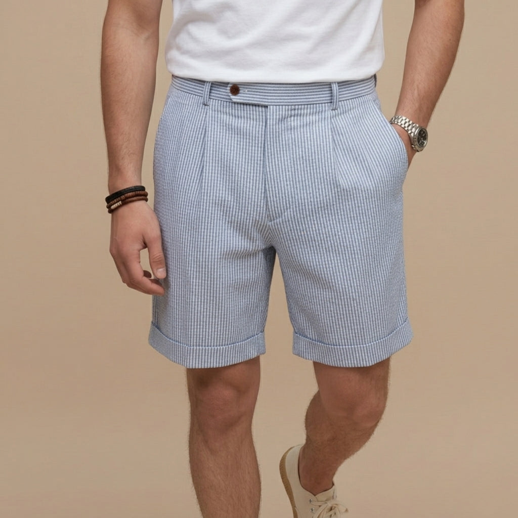 Matera Pleated Chino Shorts