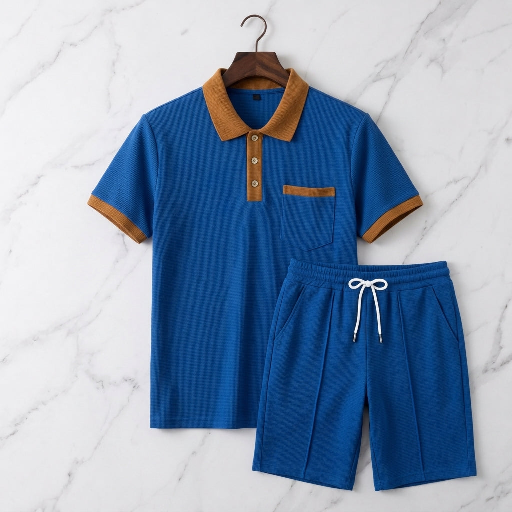 Pesaro Waffle Polo Set