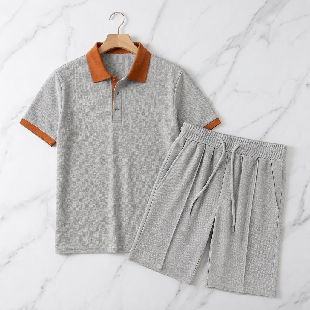 Pesaro Waffle Polo Set