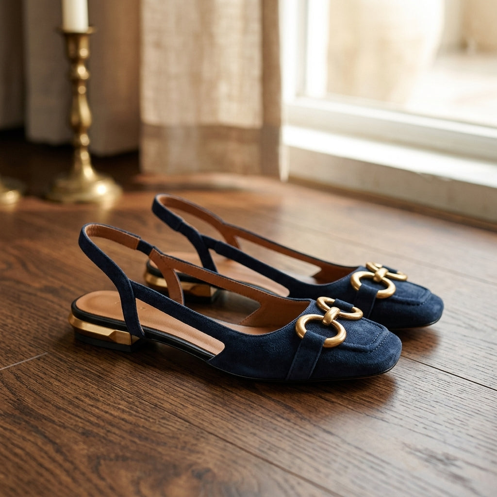 Sanremo Women's Leather Slingback Flats