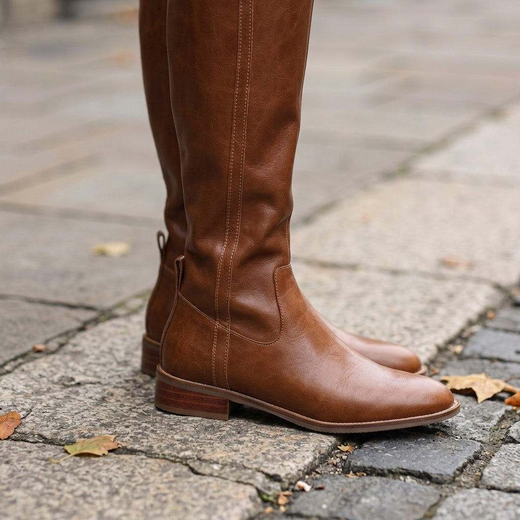 Salerno Women's Knee High Leather Boots