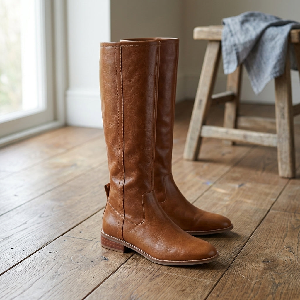 Salerno Women's Knee High Leather Boots