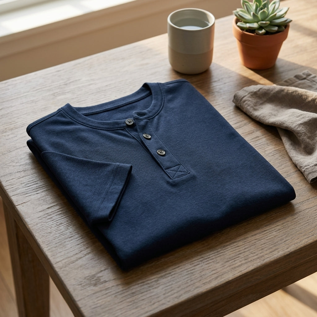 Valletta Men's Henley Summer Shirt