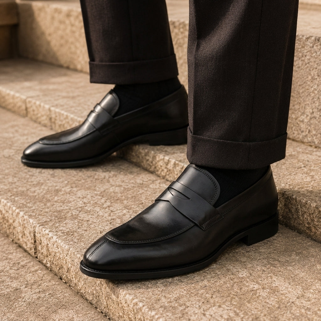 Stintino Italian Leather Slip On Loafers
