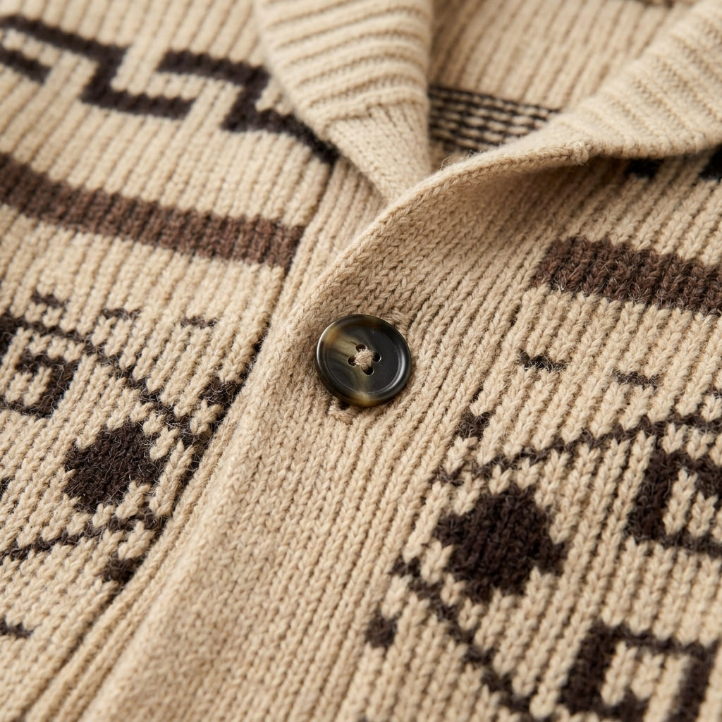 Maratea Men's Button Up Knit Cashmere Cardigan