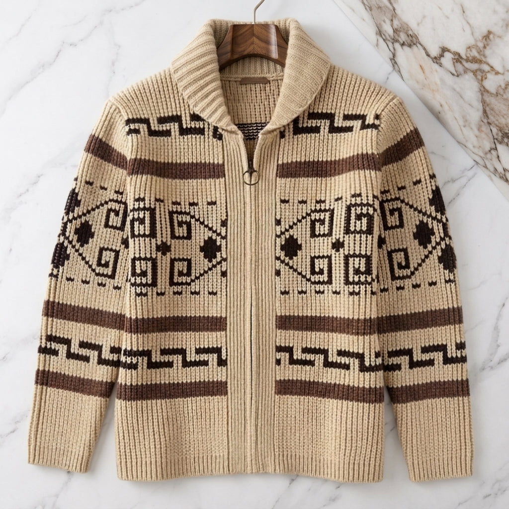 Maratea Men's Button Up Knit Cashmere Cardigan