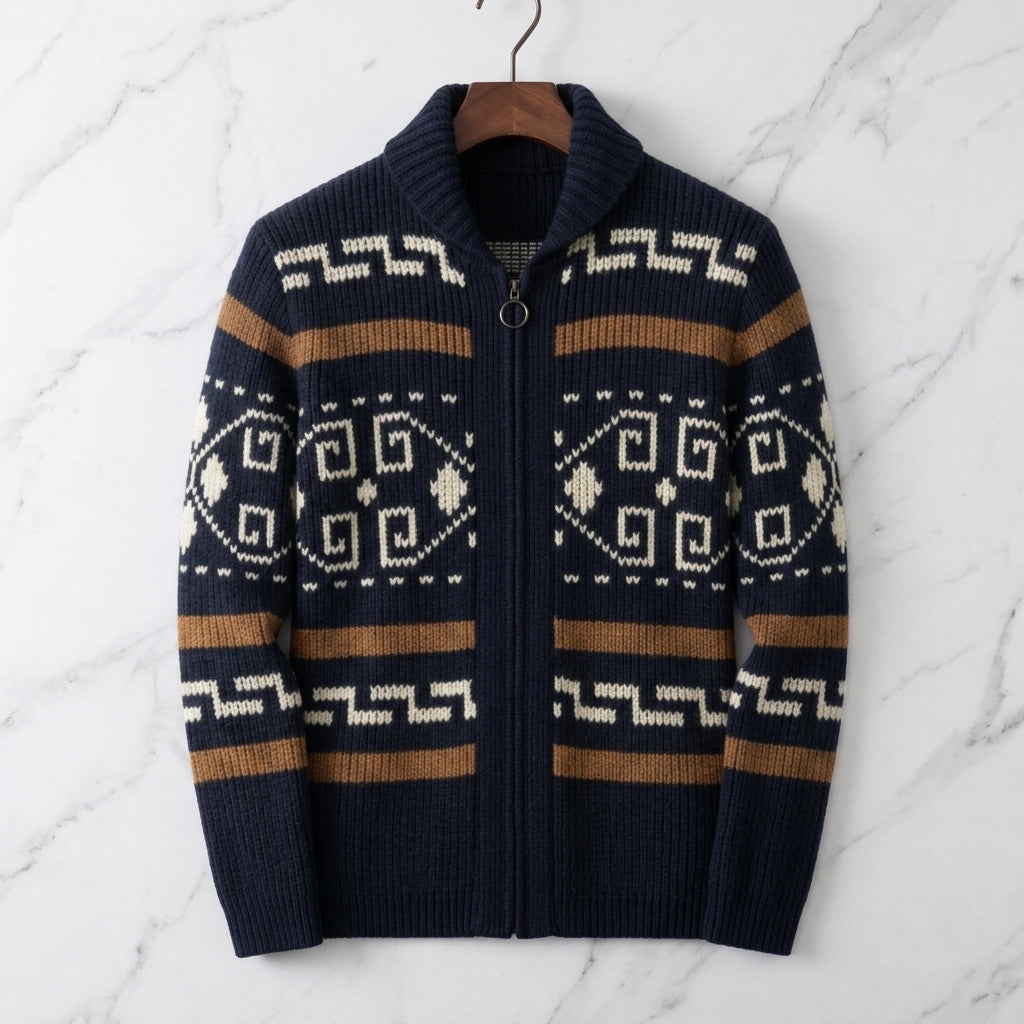 Maratea Men's Button Up Knit Cashmere Cardigan