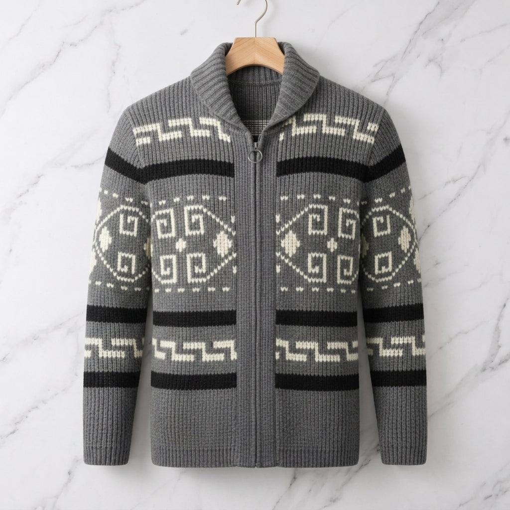 Maratea Men's Button Up Knit Cashmere Cardigan