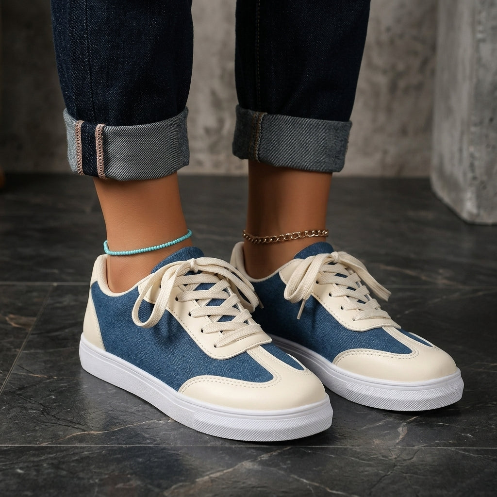 Delvano Denim Low-Top Sneakers