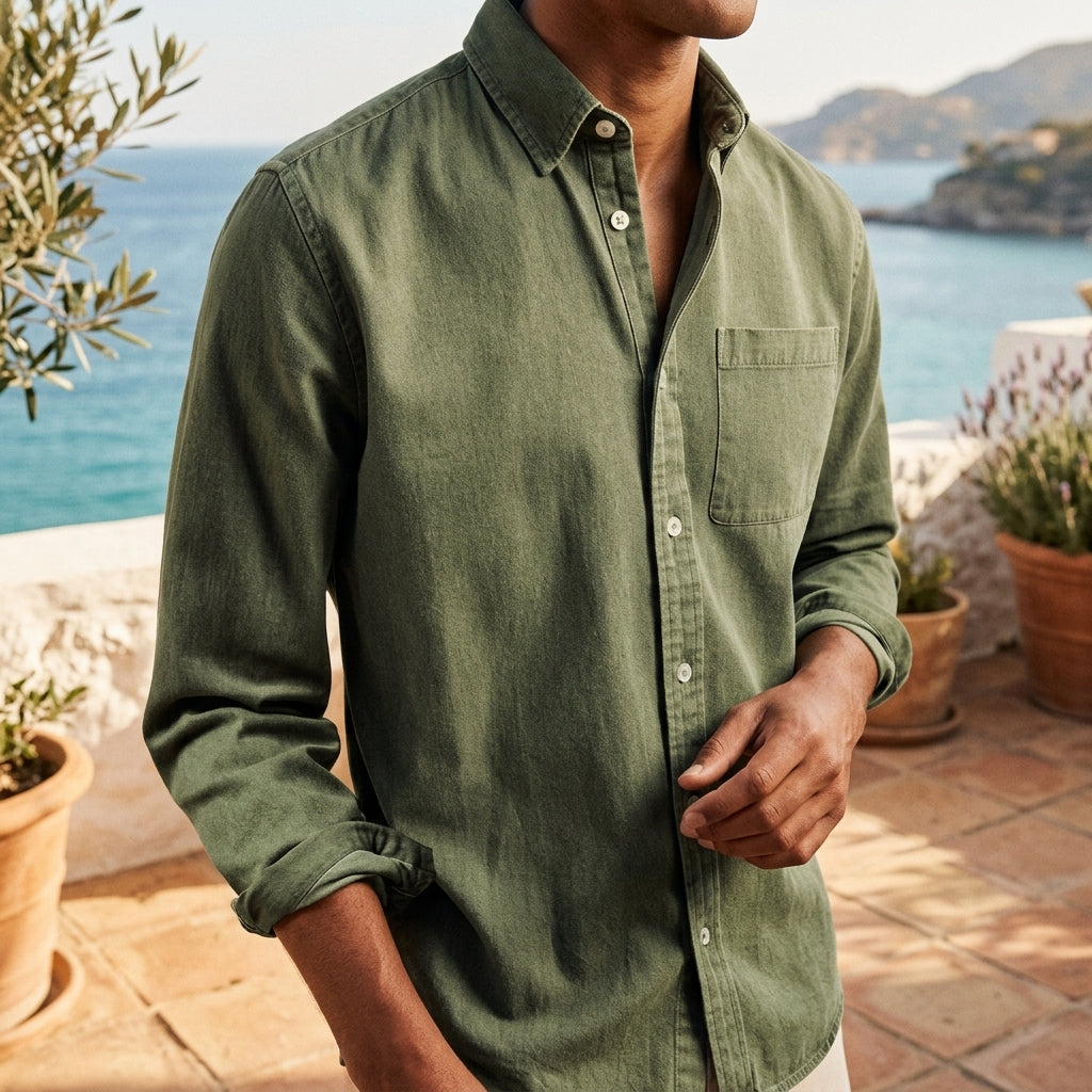 Olvera Men's Long Sleeve Shirt