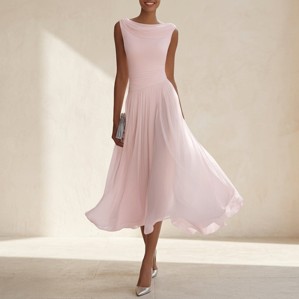 Mirabelle Women's Pleated Midi Dress