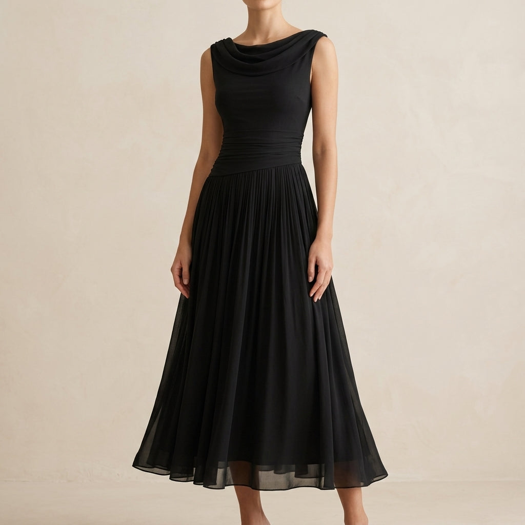Mirabelle Women's Pleated Midi Dress