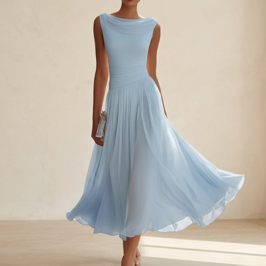 Mirabelle Women's Pleated Midi Dress