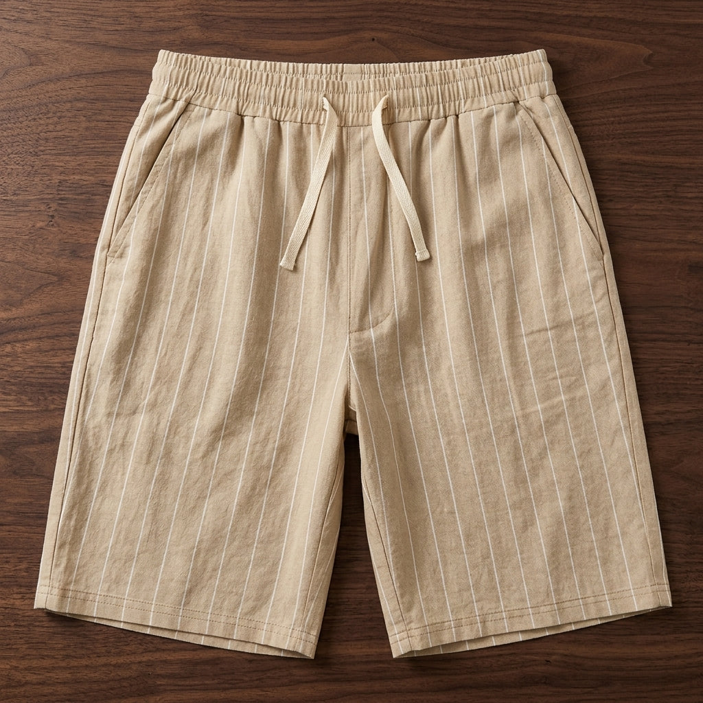 Renato Men's Striped Linen Shorts