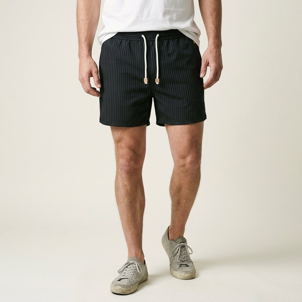 Massimo Men’s Striped Swim Shorts