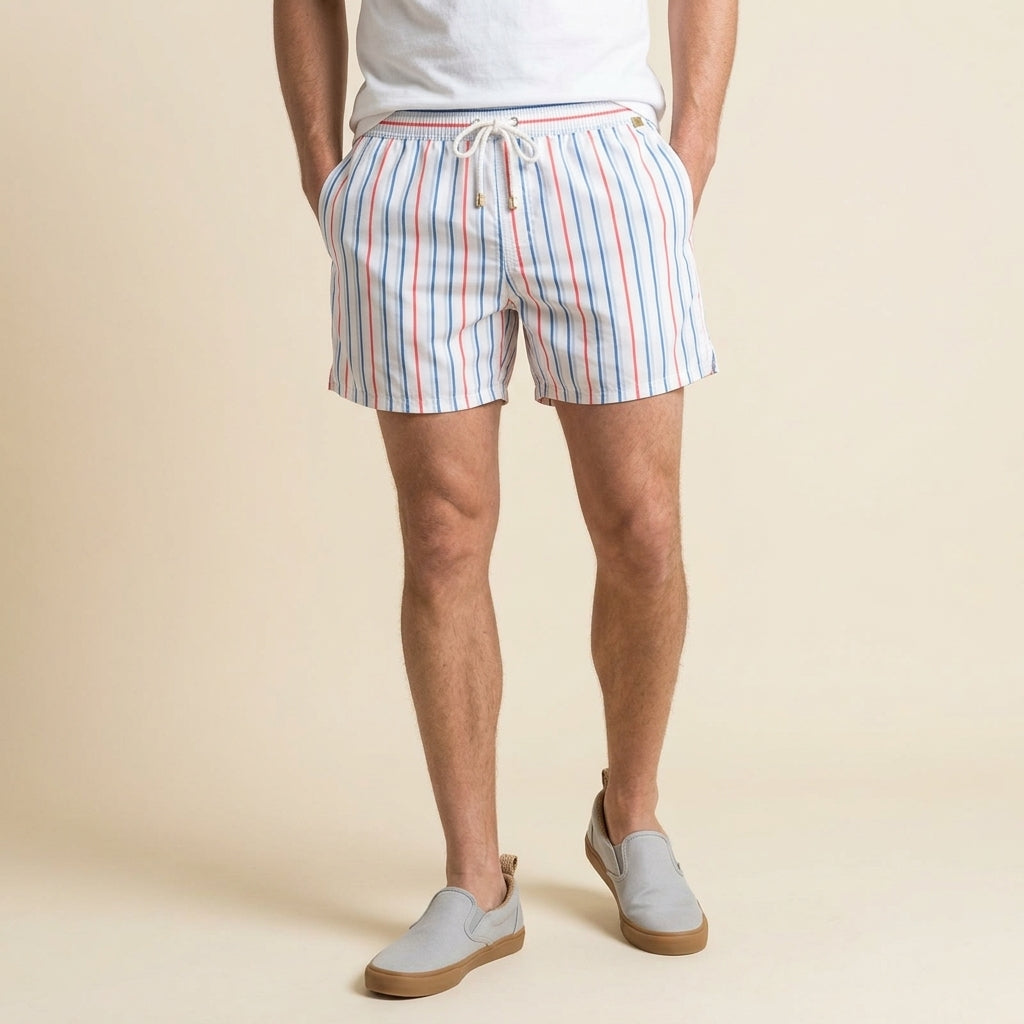 Massimo Men’s Striped Swim Shorts