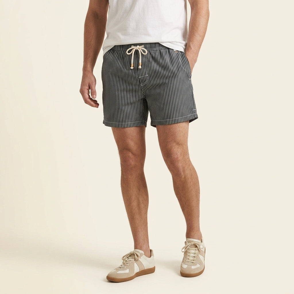 Massimo Men’s Striped Swim Shorts
