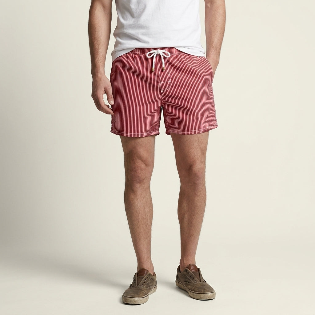 Massimo Men’s Striped Swim Shorts