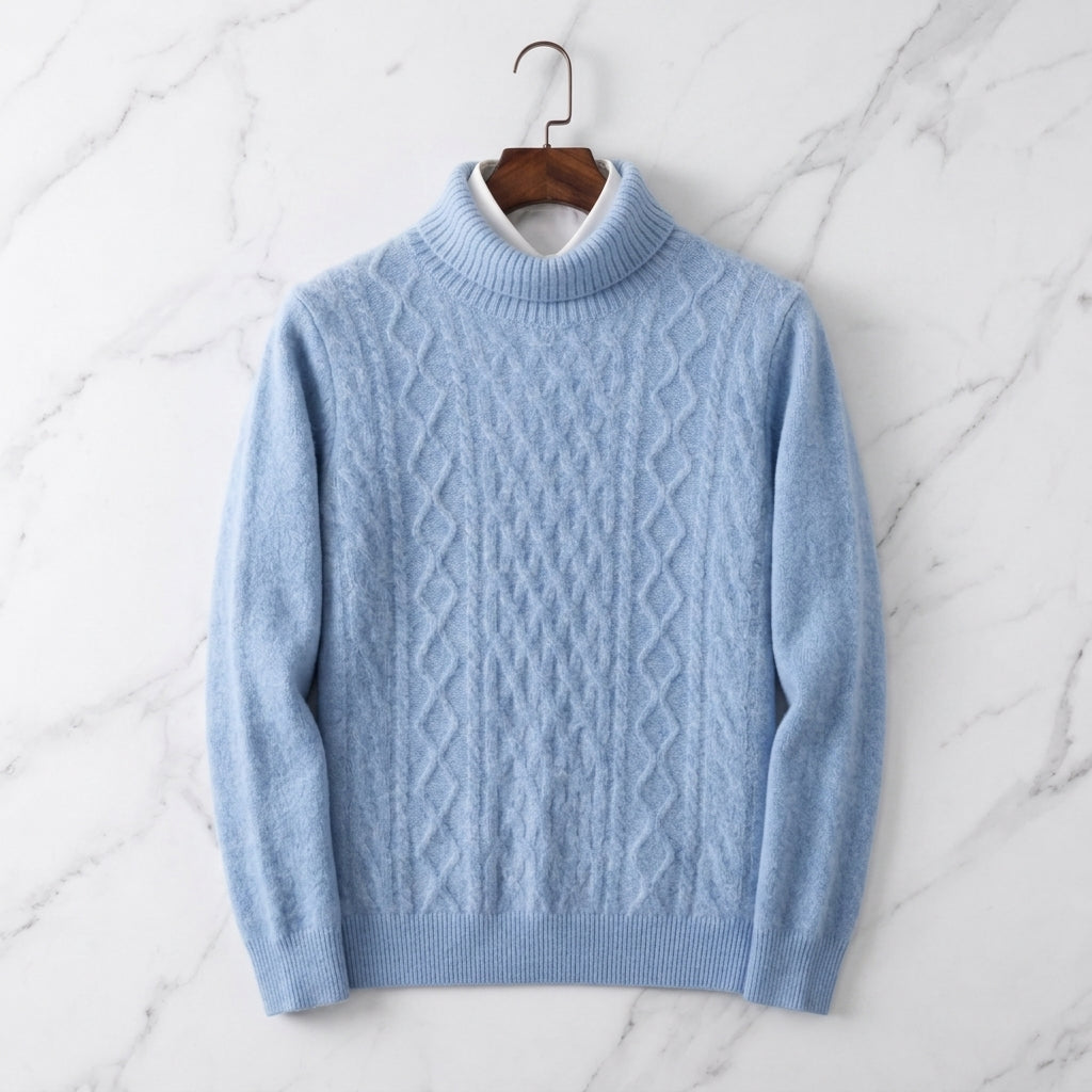 Leandro Turtleneck Merino Wool Sweater