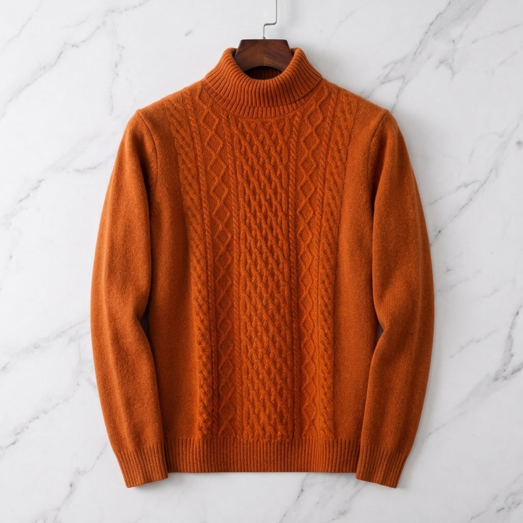 Leandro Turtleneck Merino Wool Sweater