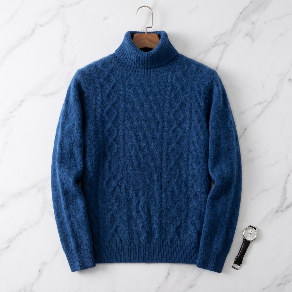 Leandro Turtleneck Merino Wool Sweater