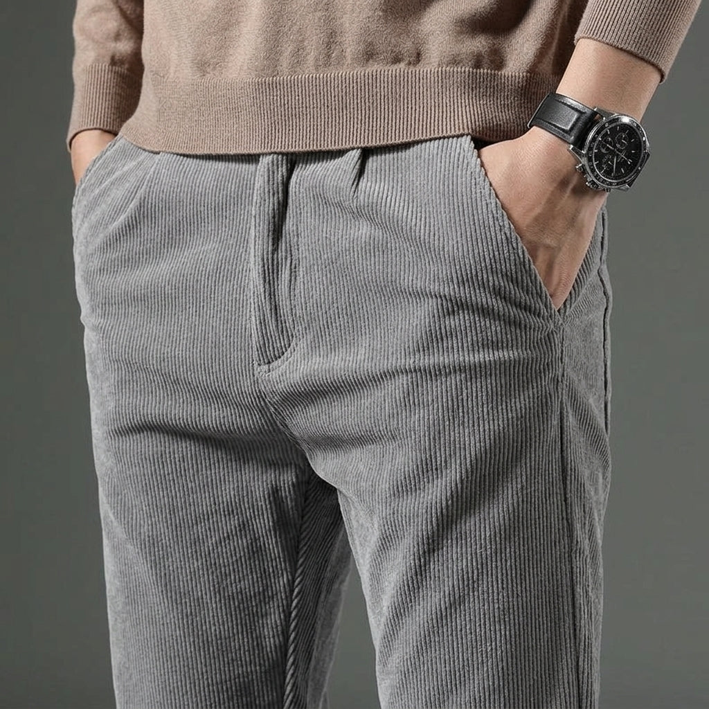 Raffaele Slim Fit Corduroy Pants