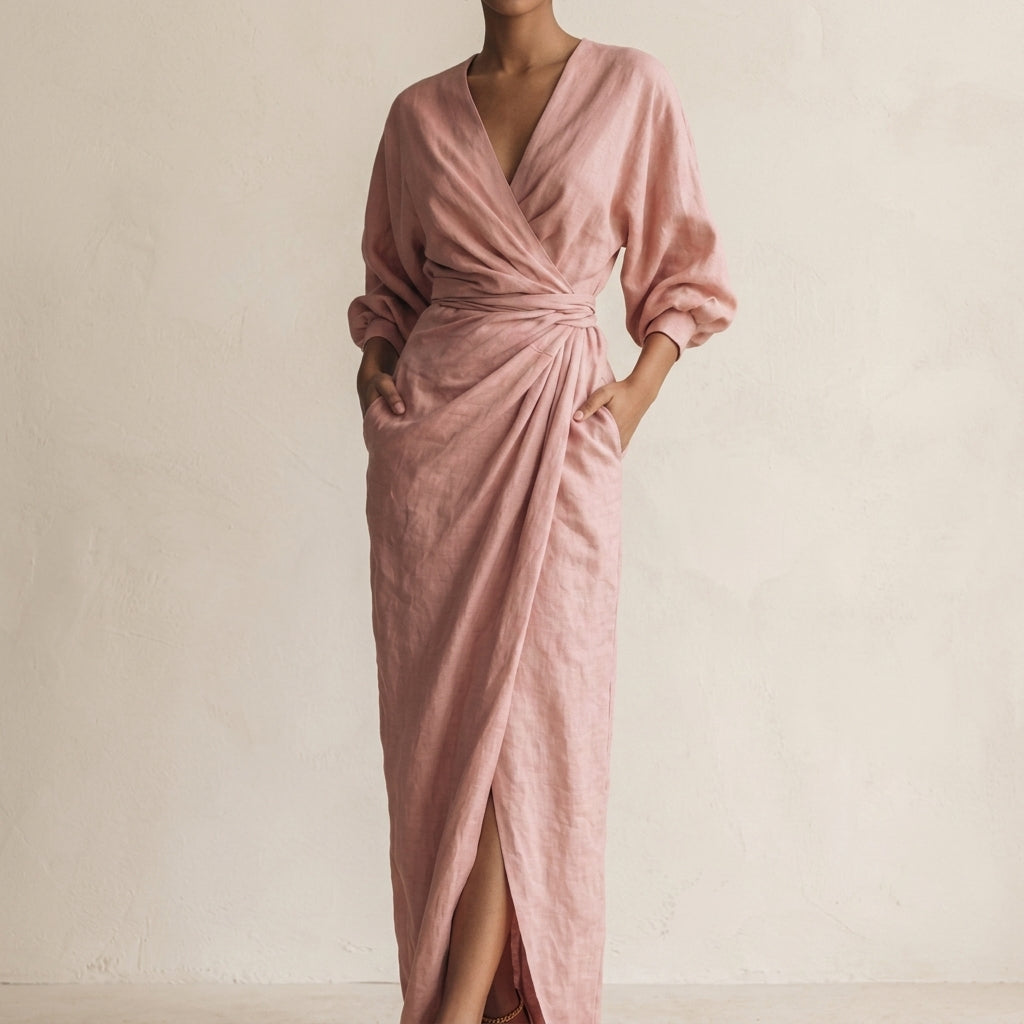 Vittoria Women's V-Neck Maxi Dress
