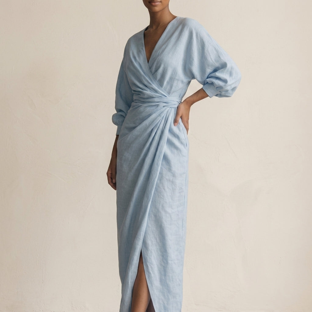 Vittoria Women's V-Neck Maxi Dress