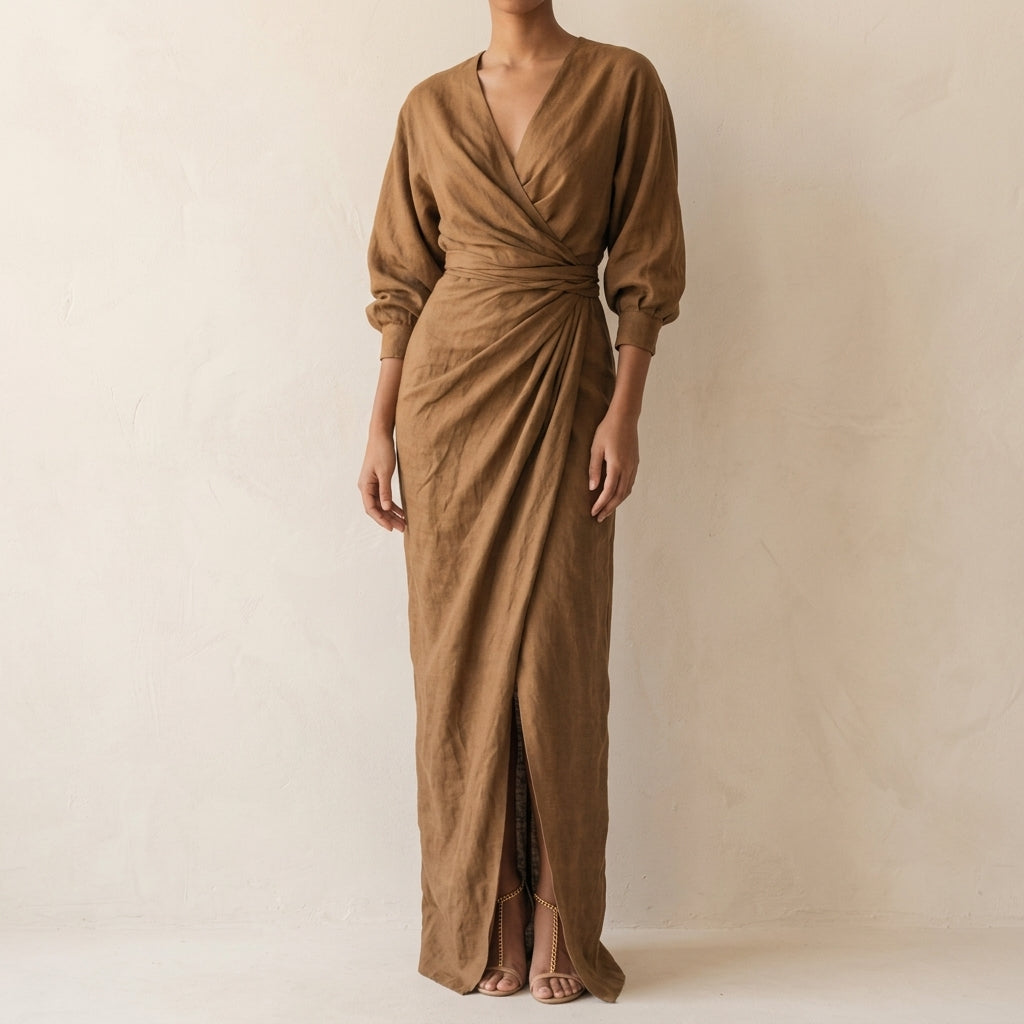 Vittoria Women's V-Neck Maxi Dress