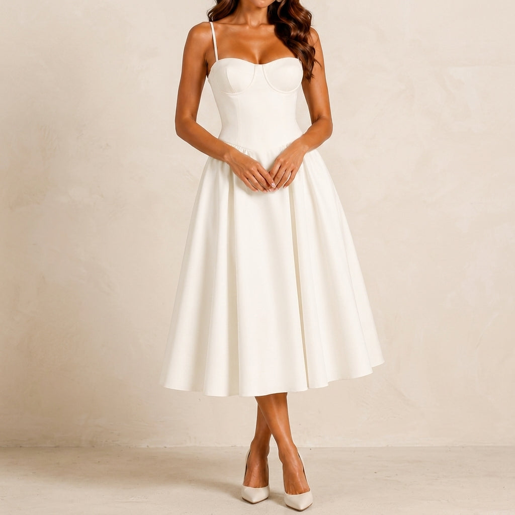 Solene Corset Midi Dress