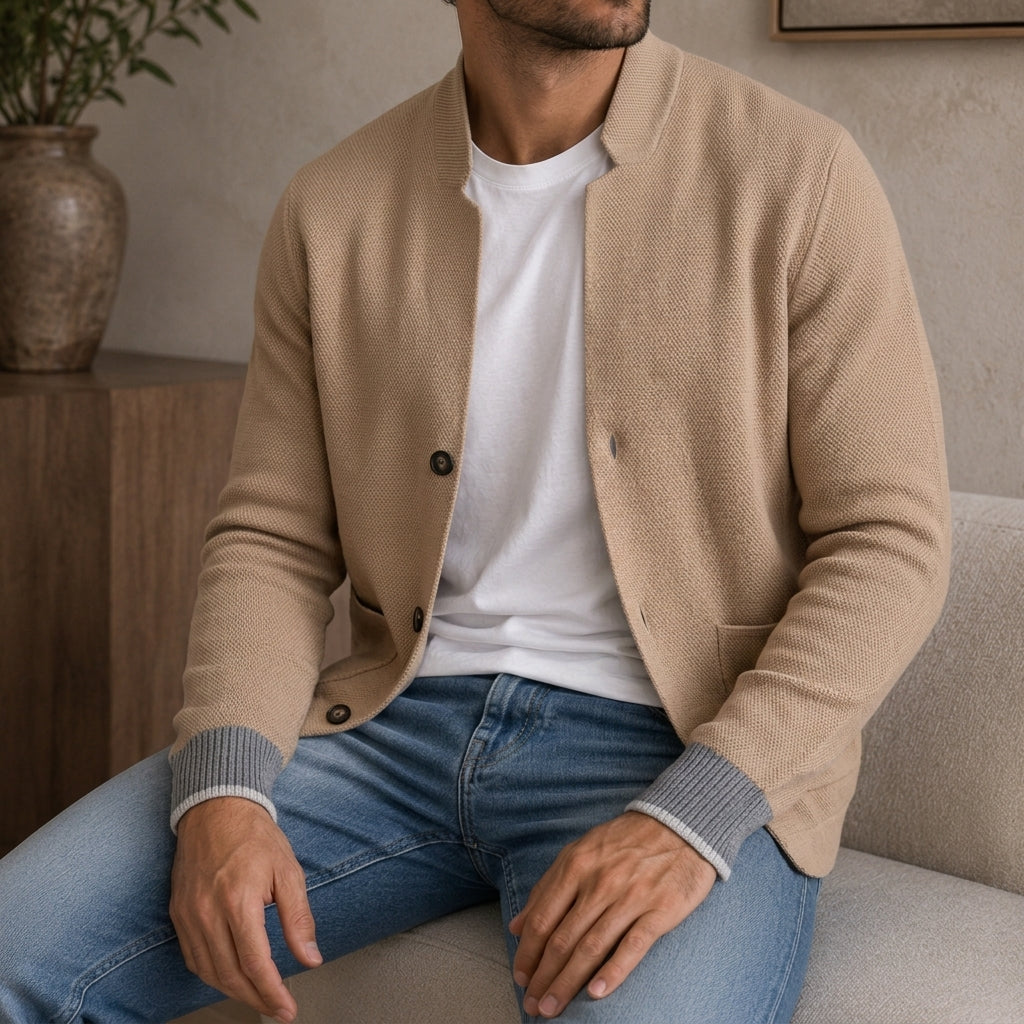 Caruso Men's Wool Knit Blazer