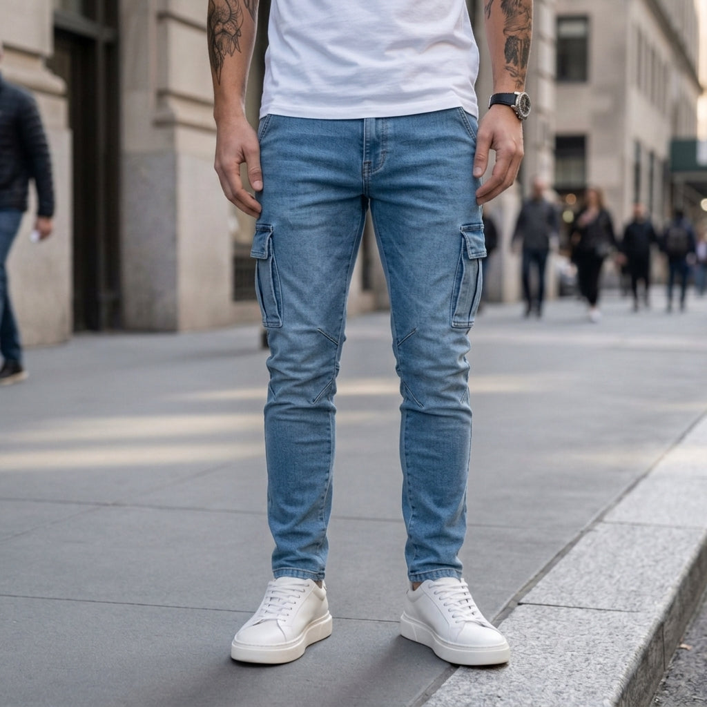 Murcia Slim Cargo Denim Jeans