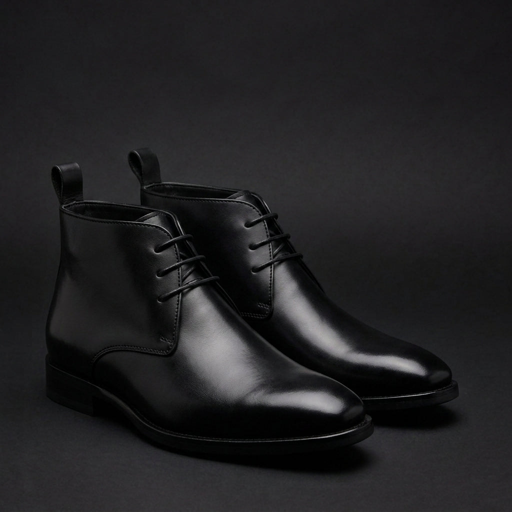 Olhao Polished Leather Chukka Boots