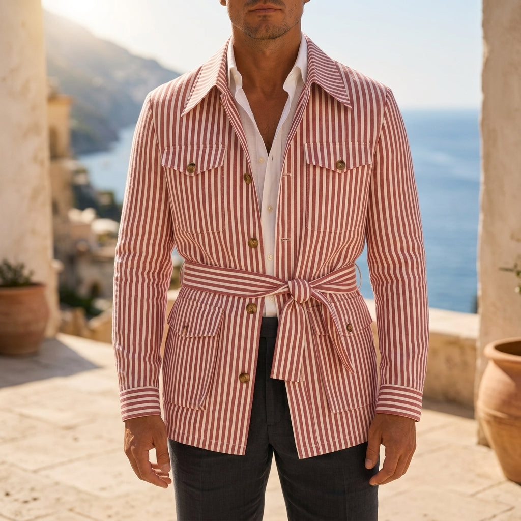 Renato Men'sCotton Belted Jacket