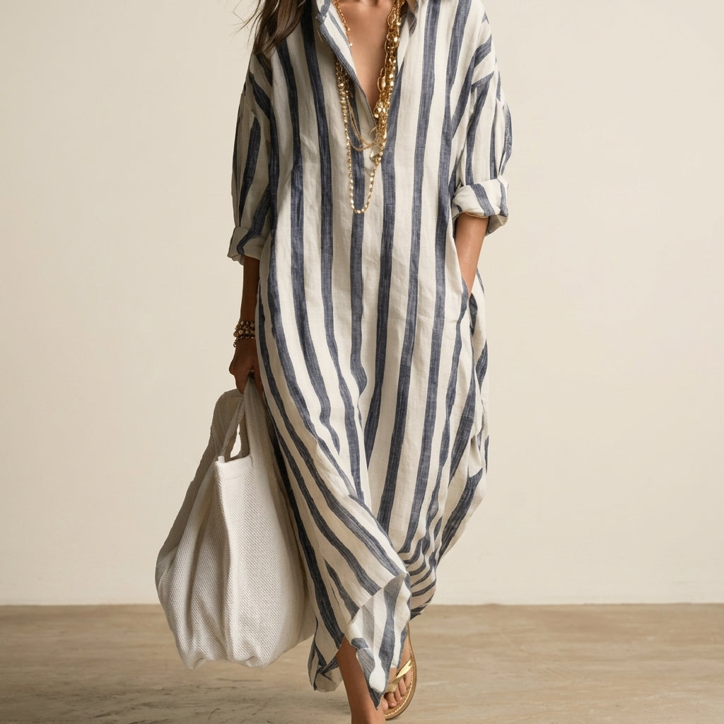 Marcella Women's Striped Shirt Dress