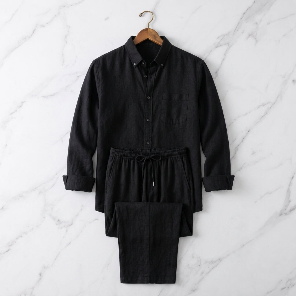 Vittorio Men’s Linen Shirt and Pants Set