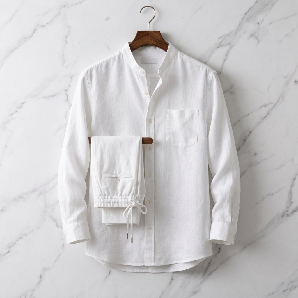 Vittorio Men’s Linen Shirt and Pants Set