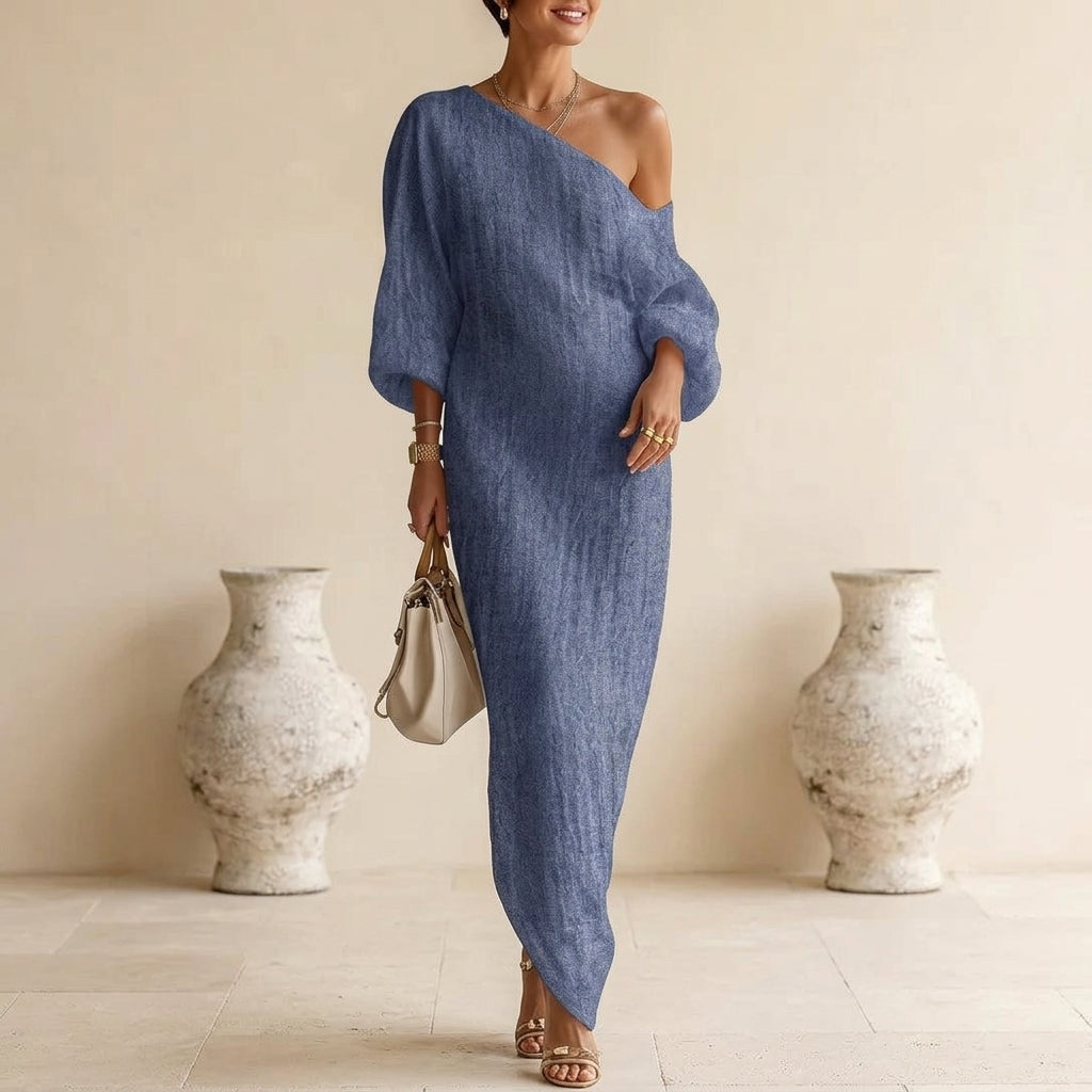 Nerina Women's Linen Maxi Dress