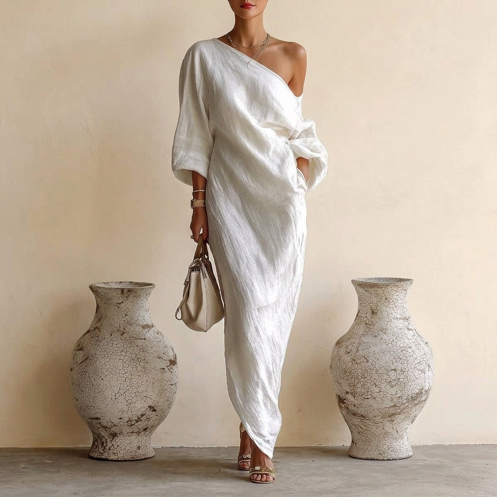 Nerina Women's Linen Maxi Dress