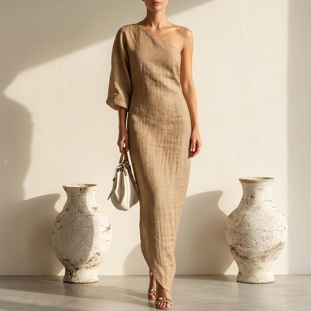 Nerina Women's Linen Maxi Dress